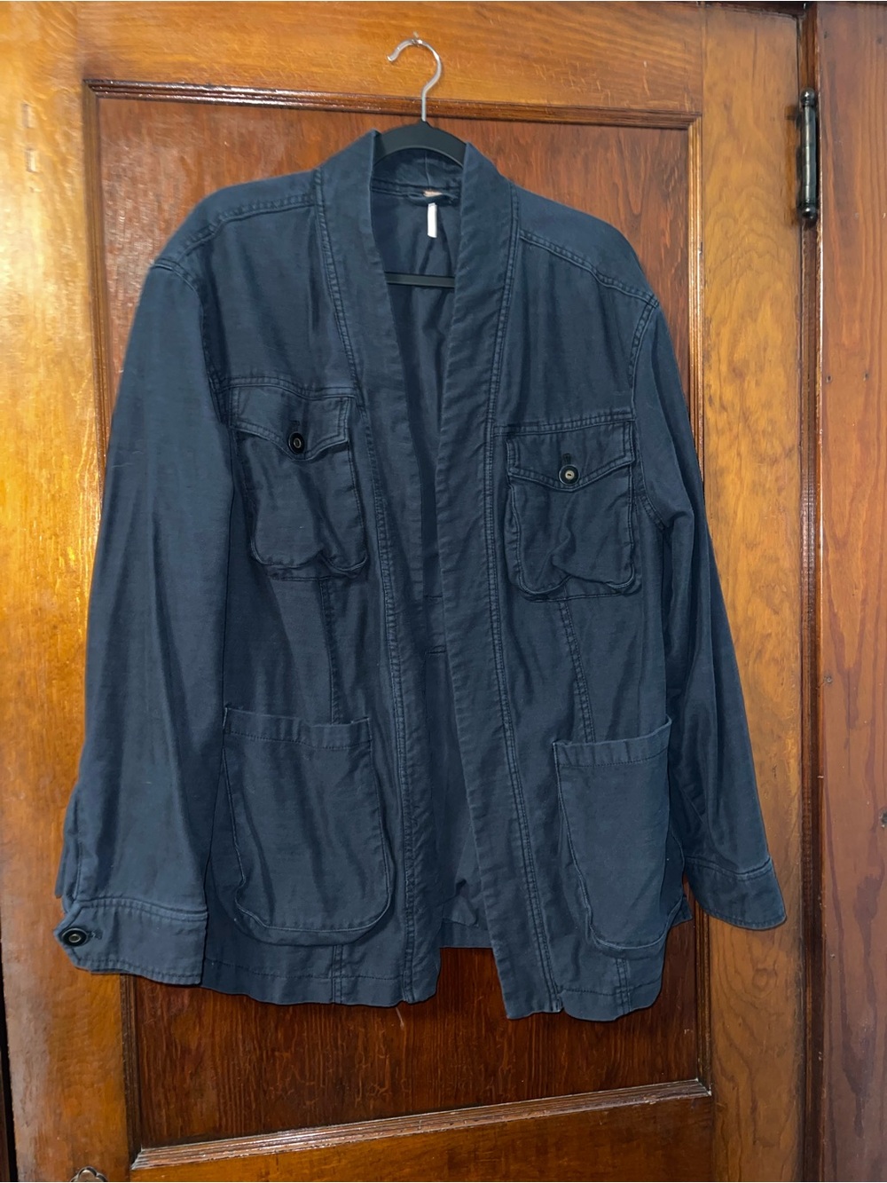 Free People Navy Utility Jacket - Picture 5 of 9
